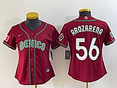 Women's Mexico Baseball #56 Randy Arozarena 2023 Red World Classic Stitched Jersey 1,baseball caps,new era cap wholesale,wholesale hats
